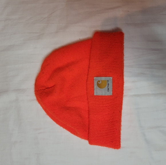 Carhartt Other - Orange High Visability Carhartt Beanie